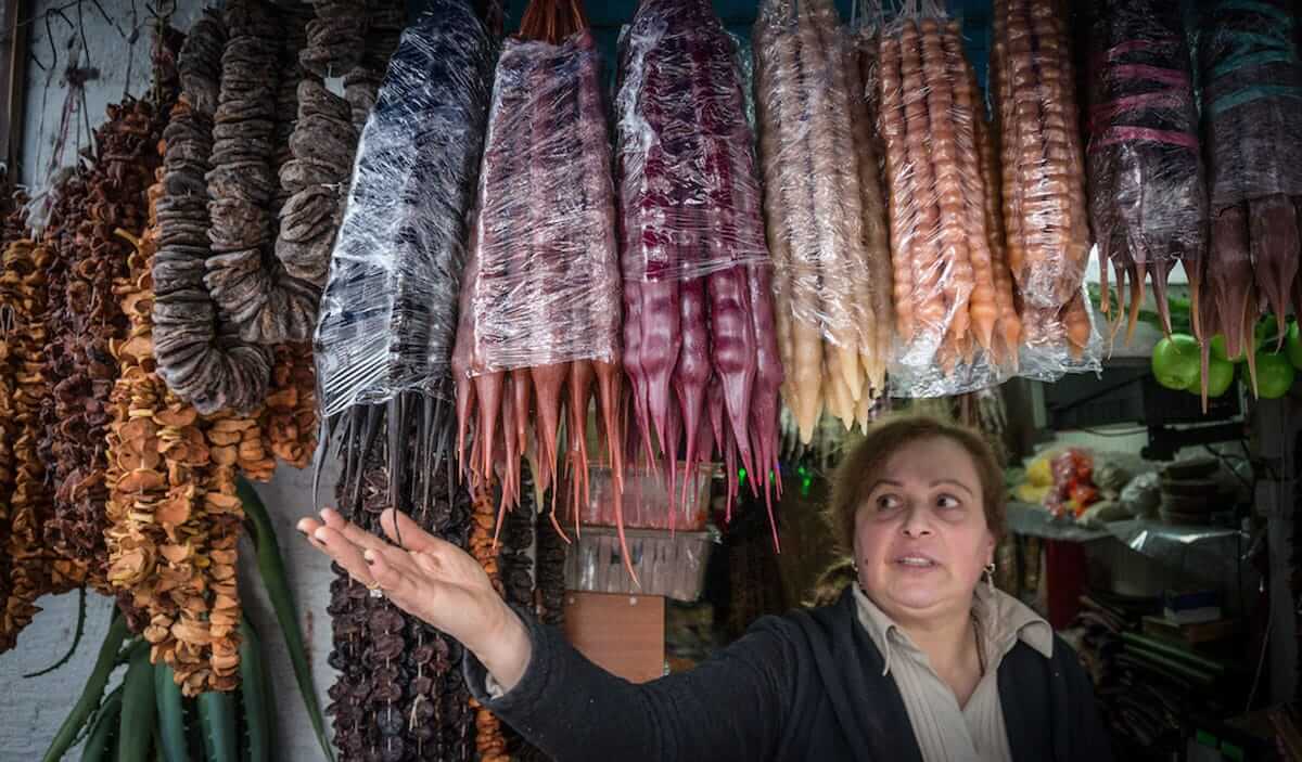 Bazaar with music