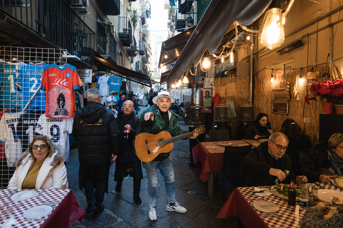 Bazaar with music