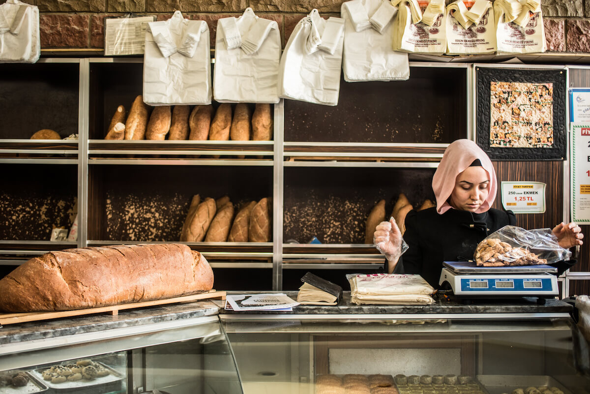 Bazaar with music