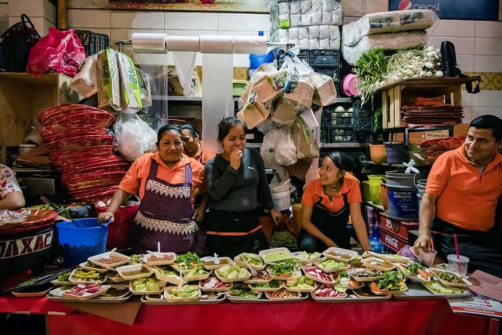 Bazaar with music