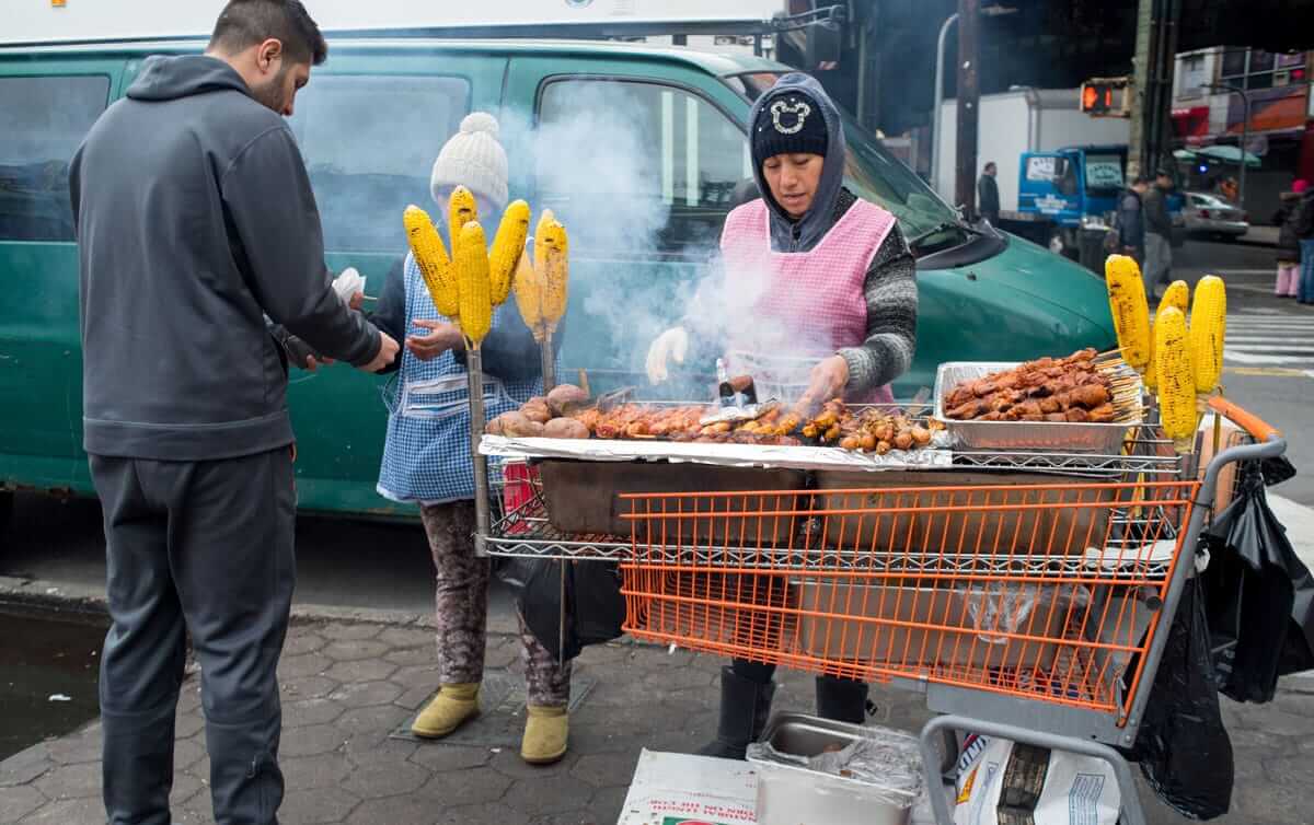Bazaar with music