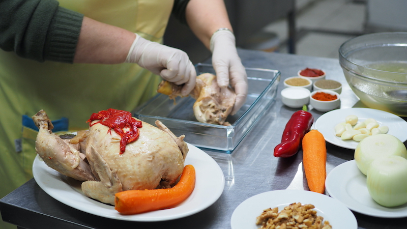 Circassian Chicken, Fıccın, Istanbul, photo by Lian Penso Benbasat