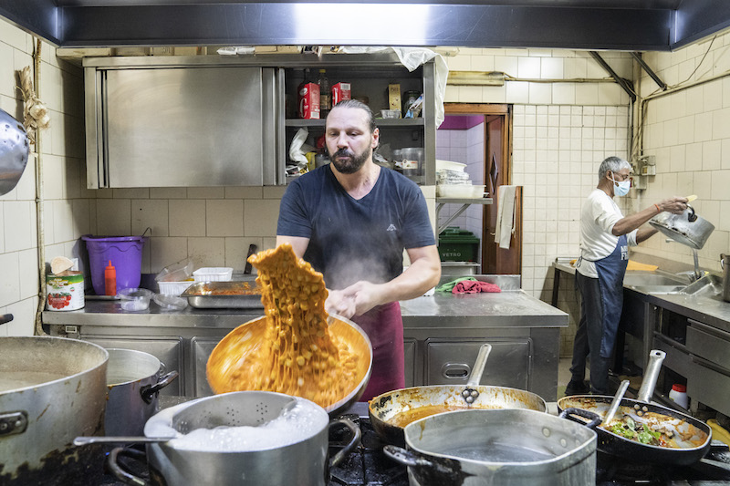 The chef, Lello Esposito, is a force of his own in the kitchen at Spiedo d’Oro, photo by Gianni Cipriano&nbsp;and Sara Smarrazzo