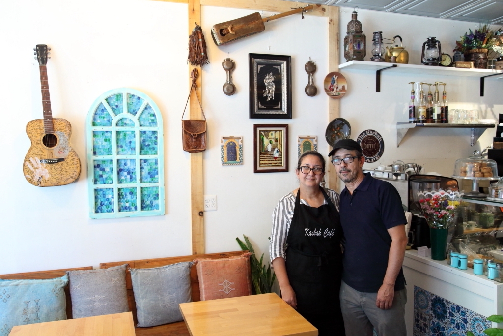 Halim and Amina Fekraoui of Kasbah Café, photo by Dave Cook