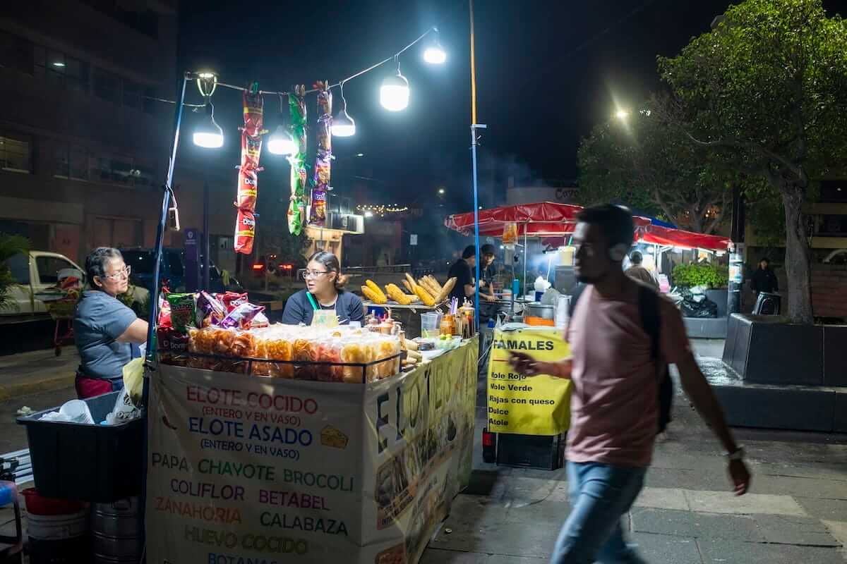 Bazaar with music